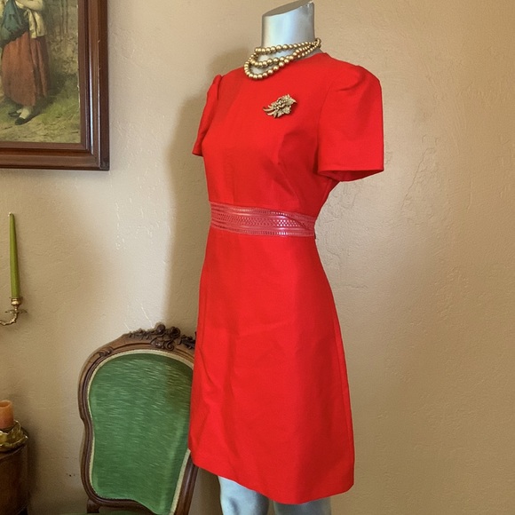 NWT Sandro Crew Neck Mini Scarlet Dress.  Sz 10 - Picture 3 of 9